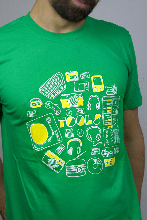 Tee-shirt Radio Clapas vert